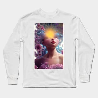 Vicky has her head in the floral clouds Long Sleeve T-Shirt